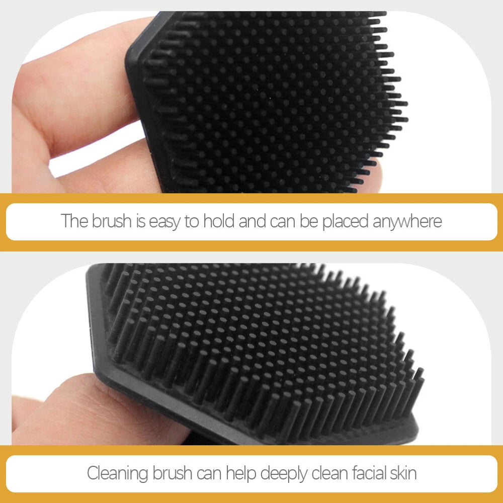 African Net Sponge Silicone Face Brush Scalp Scrubber Bath Body Shaving