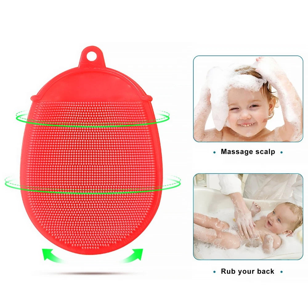 2 Pcs Bath Brush Body Scrubbers Baby Newborn Exfoliating Dry Brushing