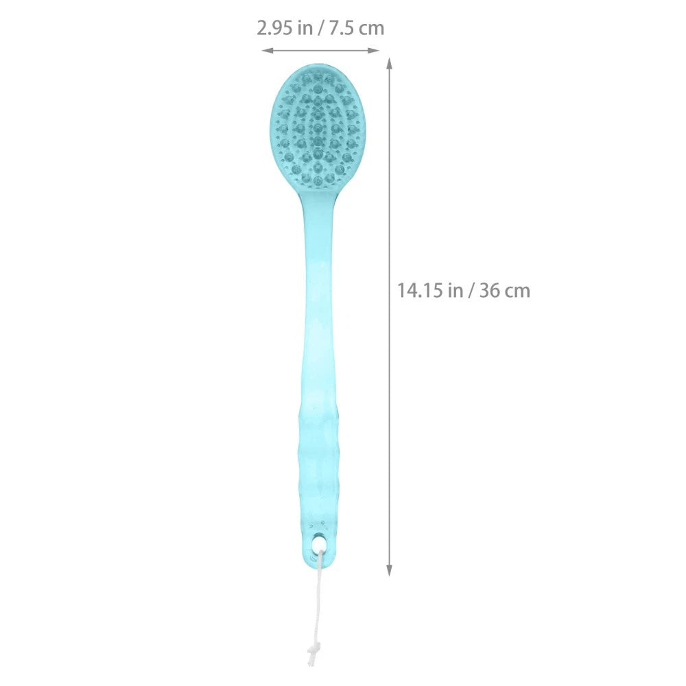 3 Pcs Long Handle Bath Brush Back Scrubber Body Massage Shower Brush