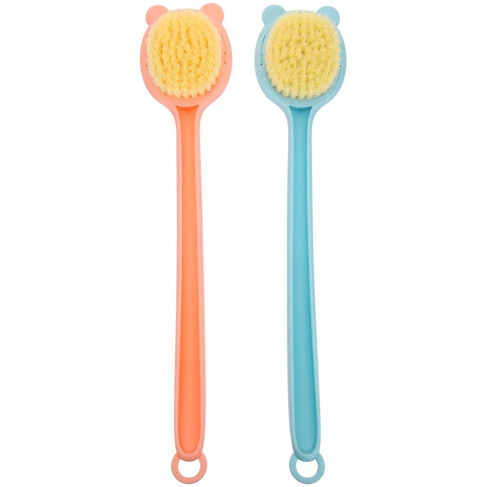 2 Pcs Bath Scrub Brush Man Body Exfoliator Exfoliating Back Scrubber