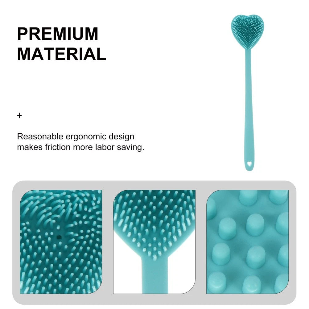 Heart-shaped Bath Brush Man Shower Exfoliator Scrubber Long Handle