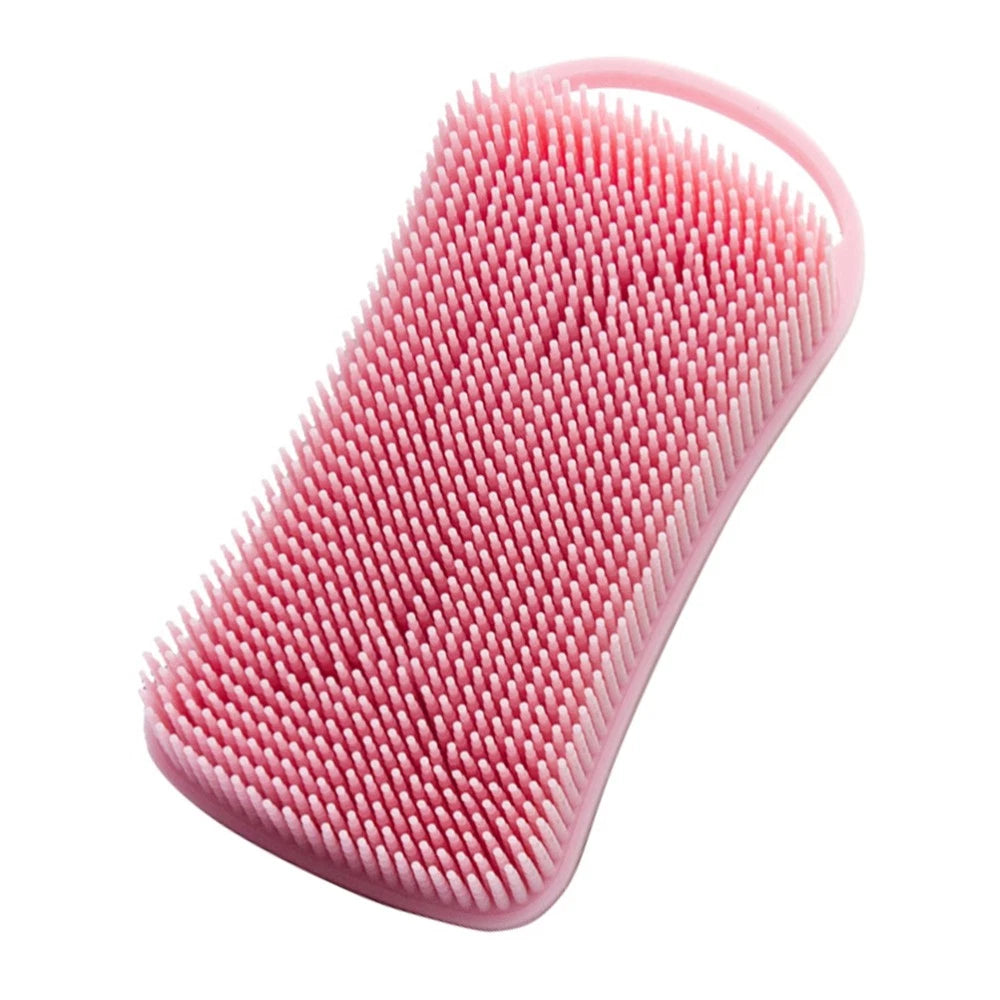 Portable Baby Bath Brush Household Bath Massage Brush Silicone Baby Shampoo