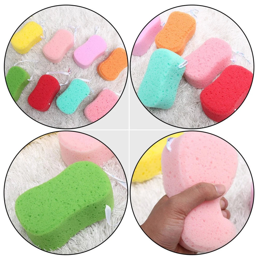 5Pcs Durable Body Bath Wipe Shower Exfoliating Sponge Body Brush Mixed Color