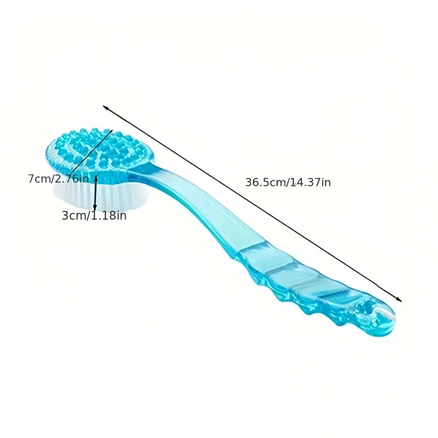 Long Handle Shower Body Bath Brush Skin Back Massage Scrubber Bathroom Tool UK