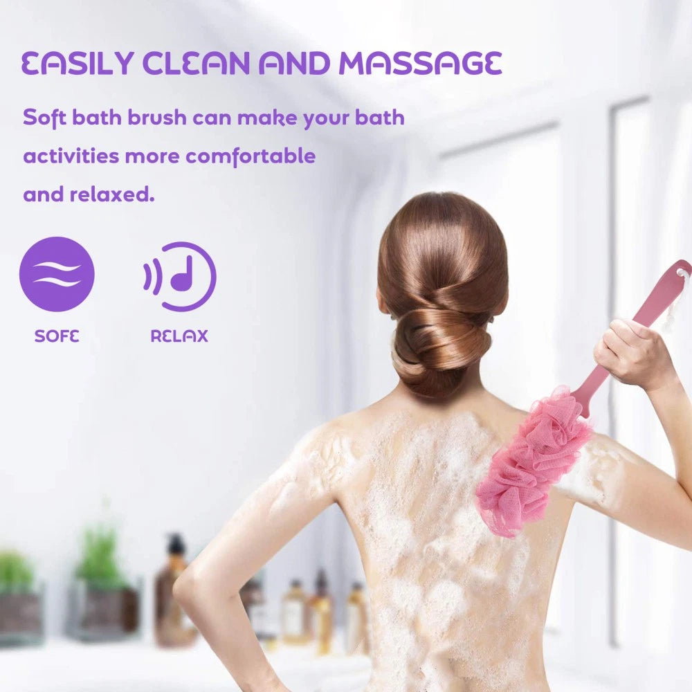 2 Pcs Bath Ball Brush Brushes Body Cleaning Exfoliating Scrubber