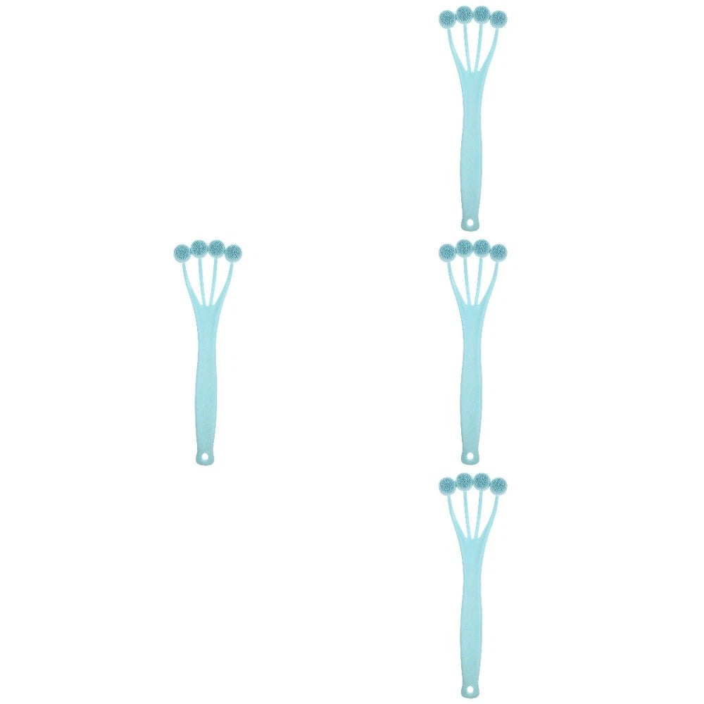 4 Pack Exfoliating Bath Brush Man Miss Long Handle Back Practical Shower Body