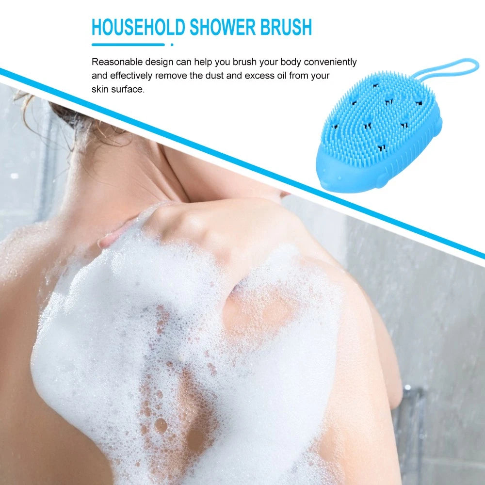Silicone Bath Brush Woman Baby Cleaning Scrubbers for Home Bathing