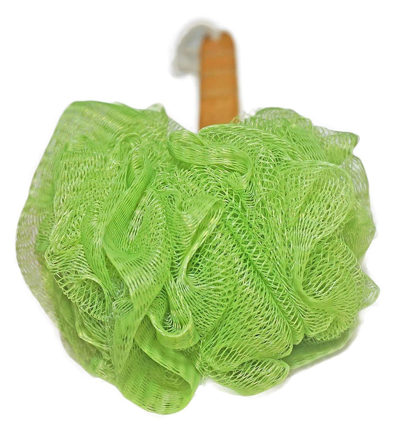 4 Pack Long Handled Exfoliating Loofah Back Scrubber Bath Body Sponge for Shower