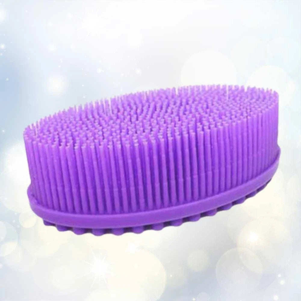 2 PCS Bath Brush Silicone Exfoliator Body Scrubber Baby Bathing Shower