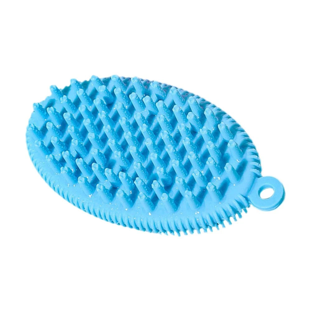 2 Pcs Bath Brush Man Newborn Body Silicone Scrubber Skin Cleaning