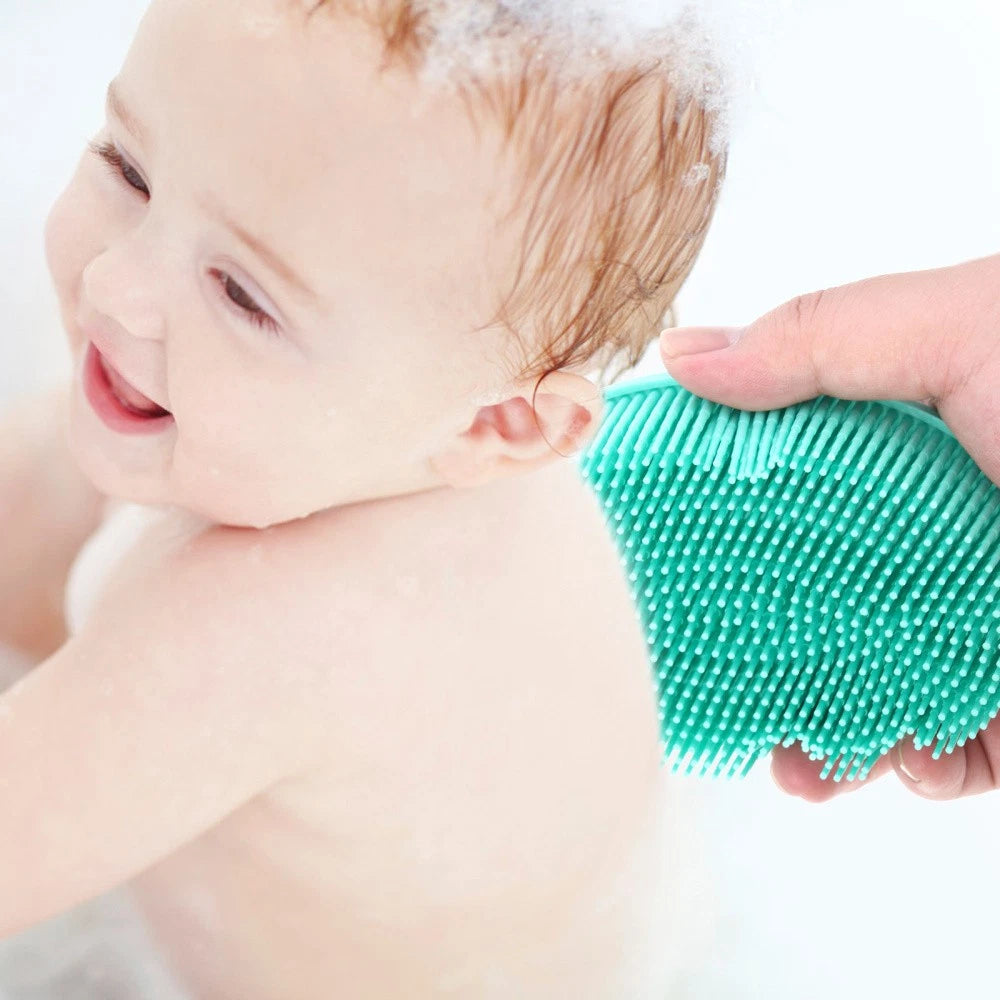 2 Pack Silicone Bath Brush Man Child Baby Adult Shower Practical