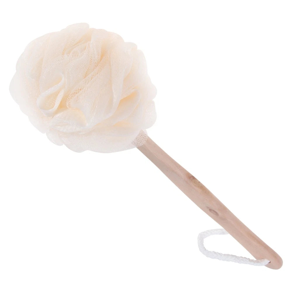 Long Handle Exfoliating Bath Sponge Brush for Back and Feet Cleansing