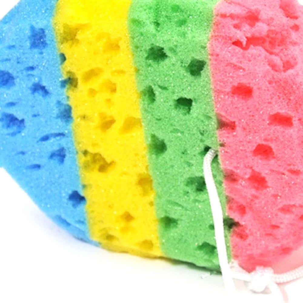 2 Pcs Body Cleaning Sponge Bath Brushes Miss Oval Sponges Scrubbers