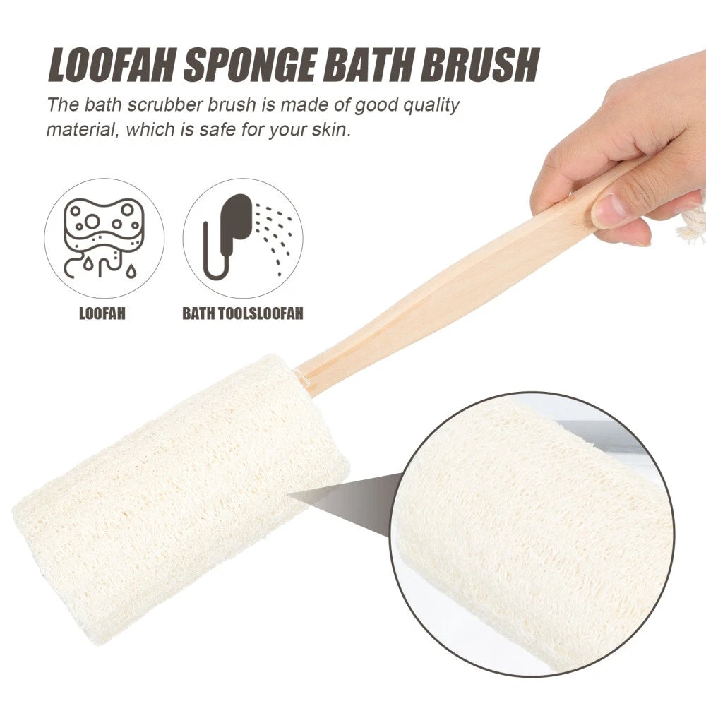2 Pcs Loofah Bath Brush Miss Man Exfoliating Body Scrubber Shower