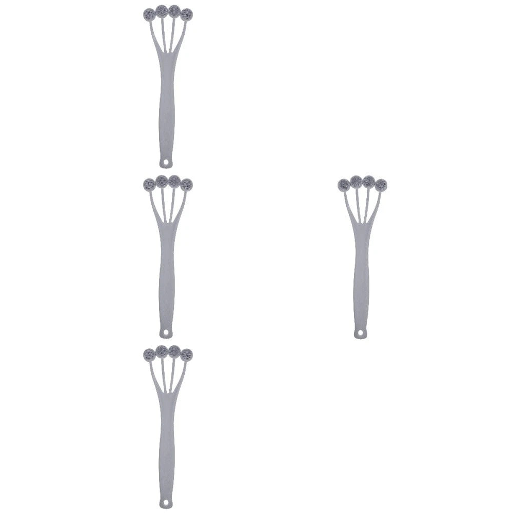 4 Pack Exfoliating Bath Brush Back Scrubber for Shower Cleaning Massage