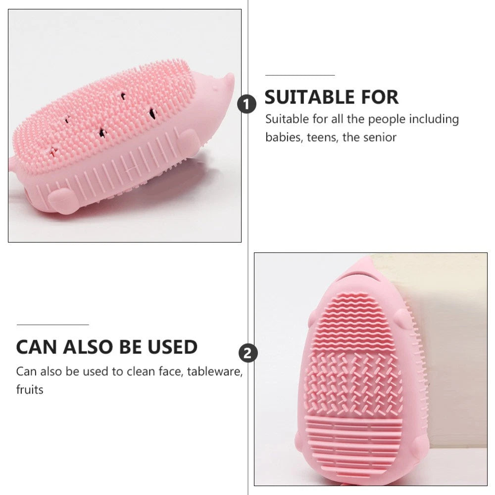 Bath Brush Child Scrubber Bathroom for Bathing Double Sided Shower