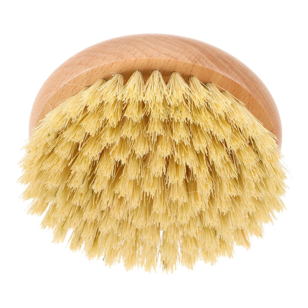 1pc Household Bath Brush Massage Brush Round-shaped Handle Cleaning Brush