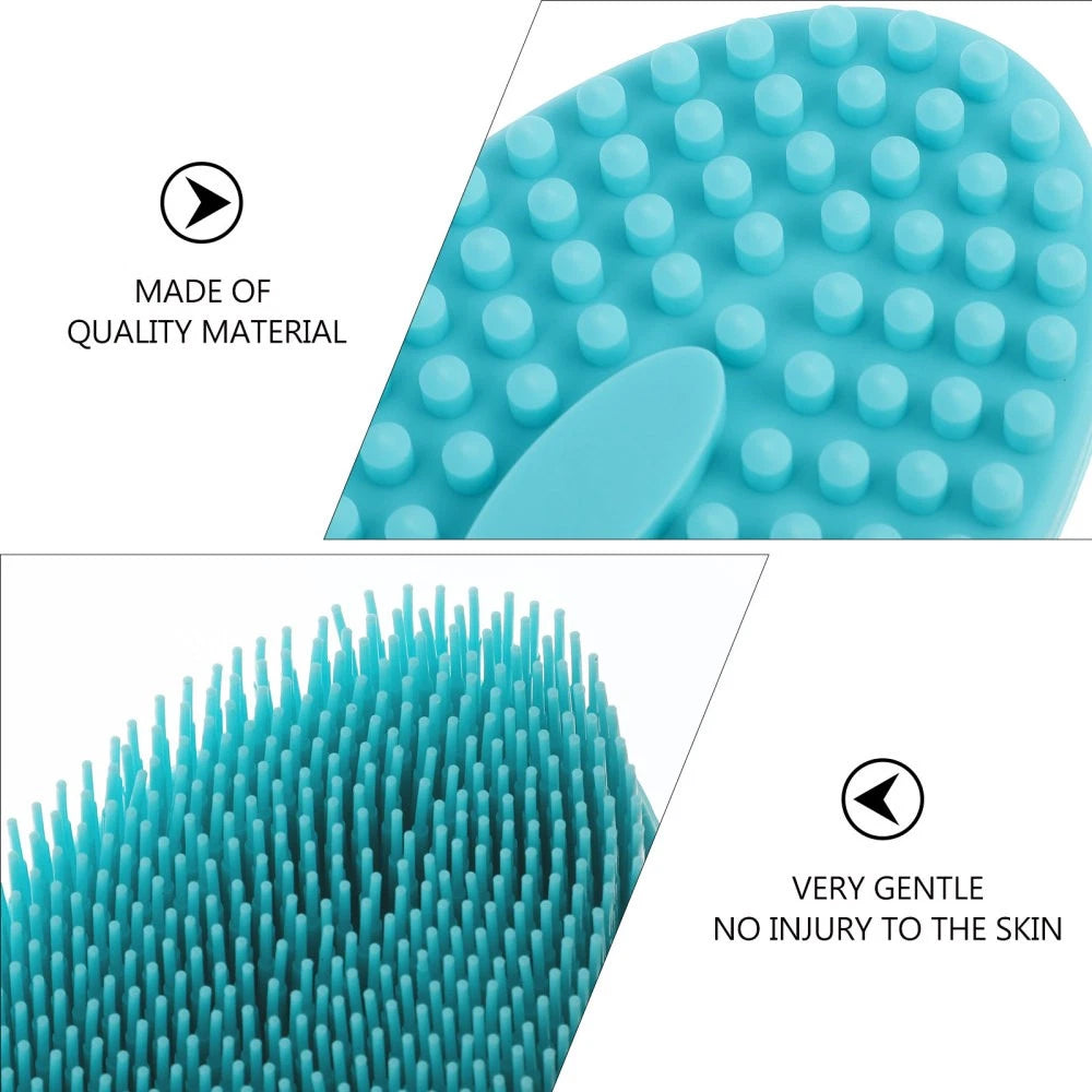 2Pcs Baby Silicone Body Brushes Practical Bath Brushes Shower SPA Brush