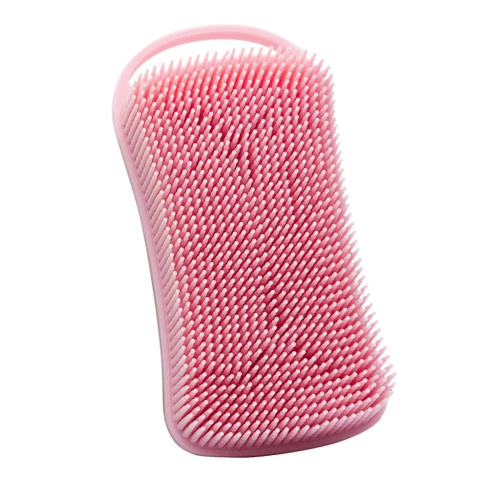 Portable Baby Bath Brush Household Bath Massage Brush Silicone Baby Shampoo