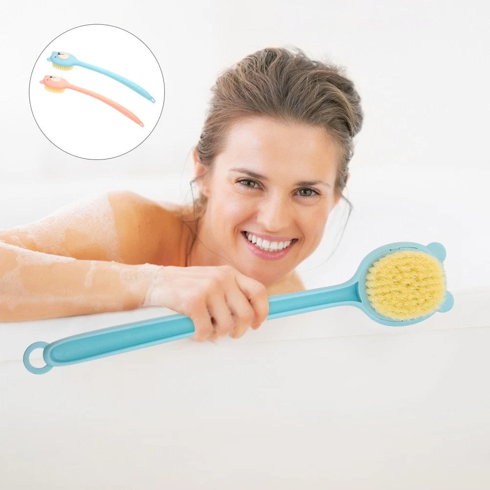 2 Pcs Bath Scrub Brush Man Body Exfoliator Exfoliating Back Scrubber