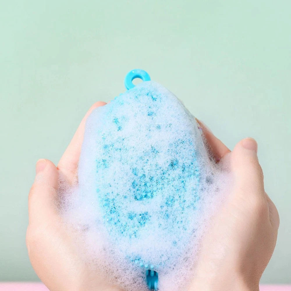 2 Pcs Bath Brush Man Newborn Body Silicone Scrubber Skin Cleaning