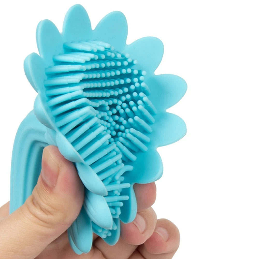 Shampoo Brush Durable Bath Brush for Baby Kids (Blue) bath brush for newborn