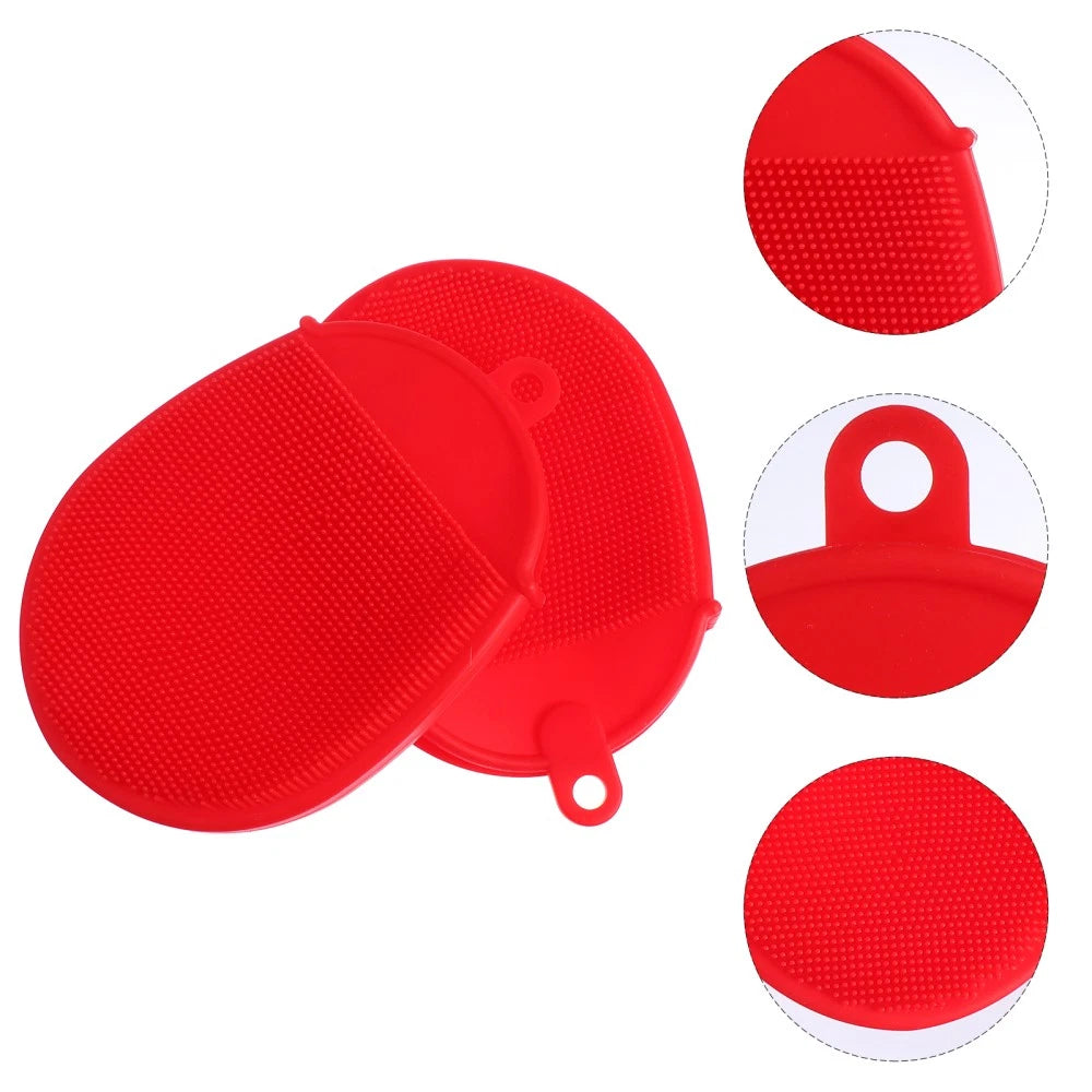 2 Pcs Bath Brush Body Scrubbers Baby Newborn Exfoliating Dry Brushing