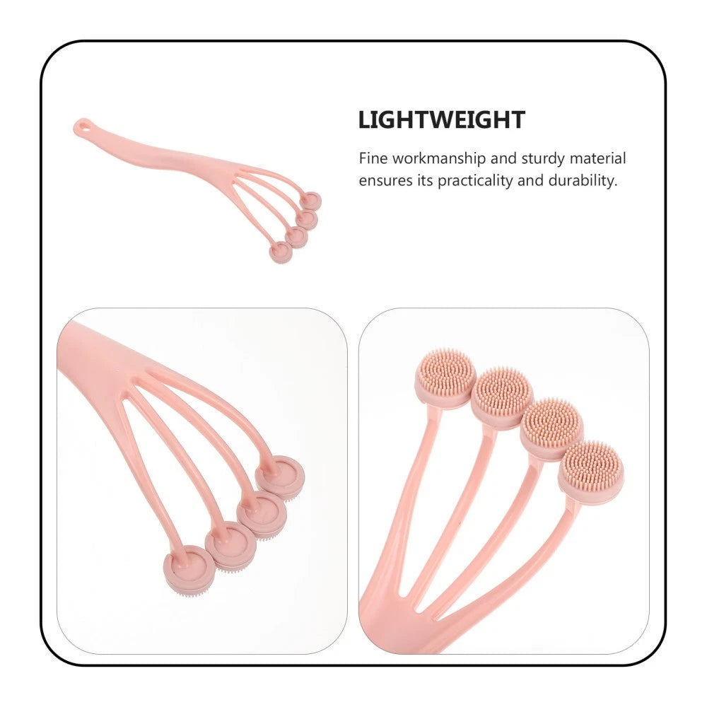 Exfoliating Bath Brush Back Scrubber Body for Shower Long Handle