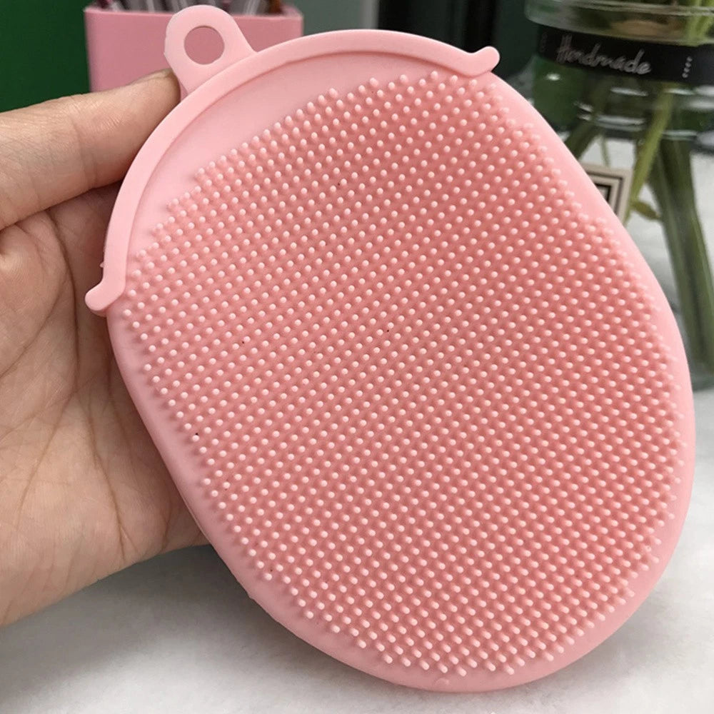 3 Pcs Bath Brush Shower Scrubber for Body Cleaning Massager Back