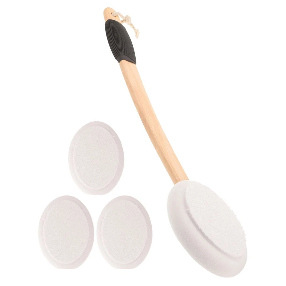 Anti- Bath Brush Set Back Exfoliator Elderly Cream Applicator for