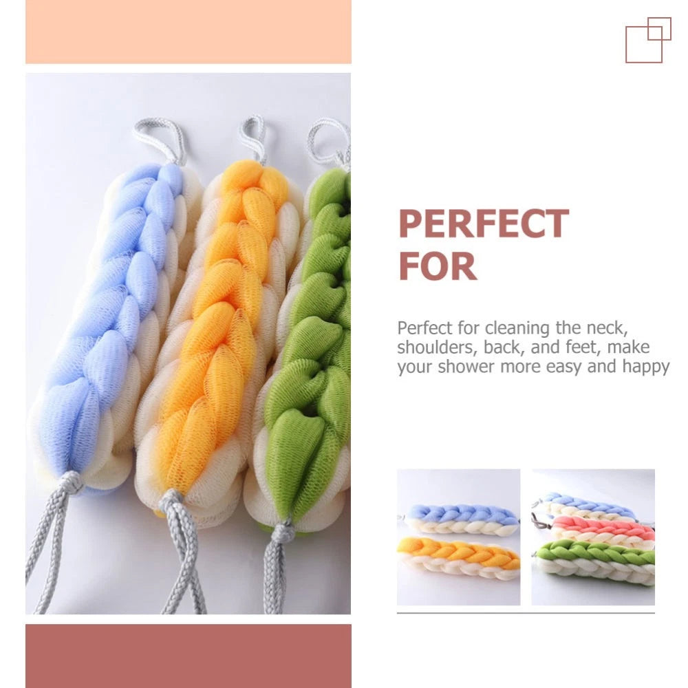 2 Pcs Bath Bar Miss Man Exfoliating Washcloth Back Scrubber Shower