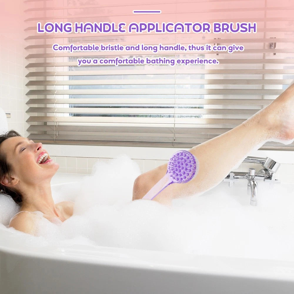3 Pcs Bath Brush Scrub for Shower Loofah Exfoliating Body Scrubber