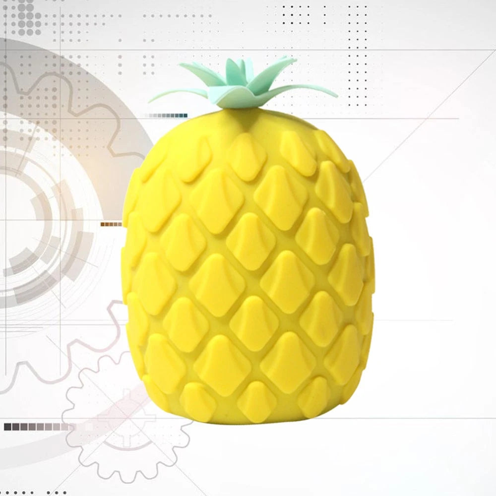 3 pcs Silicone Bath Brush Cartoon Pineapple Shape Body Shower Brush Body