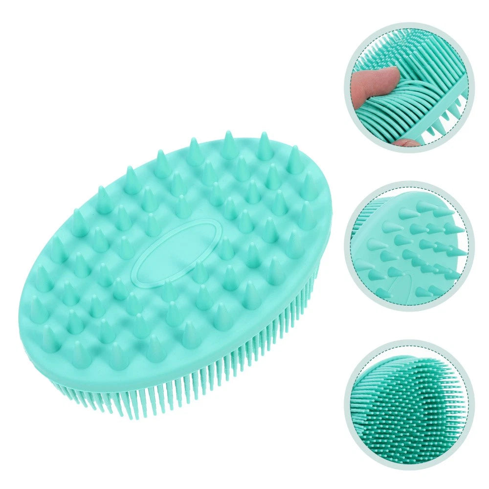 2 Pack Silicone Bath Brush Man Child Baby Adult Shower Practical