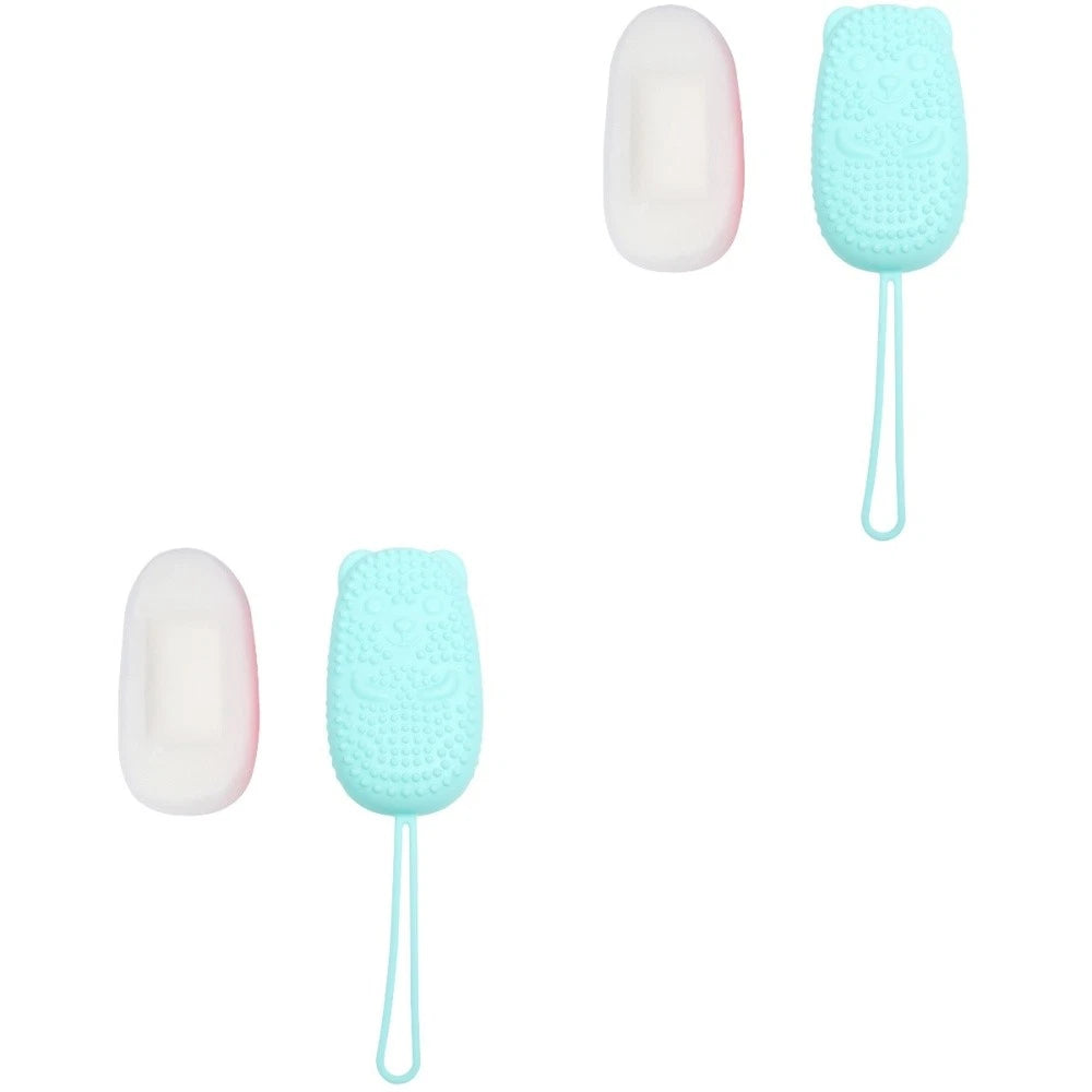 2 Pack Bath Scrubber Brush Exfoliating Body Shower Exfoliator Baby Back