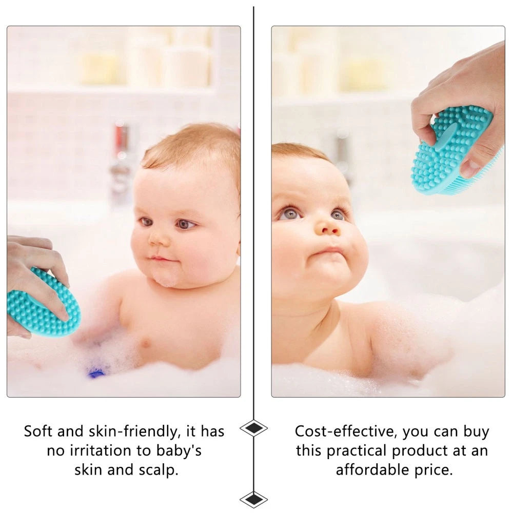 2Pcs Baby Silicone Body Brushes Practical Bath Brushes Shower SPA Brush
