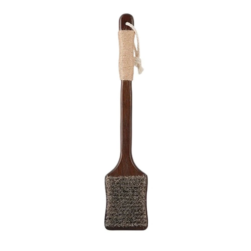Ergonomic Massage Brush Wood Bath Exfoliating Brush  Skin Cleanser
