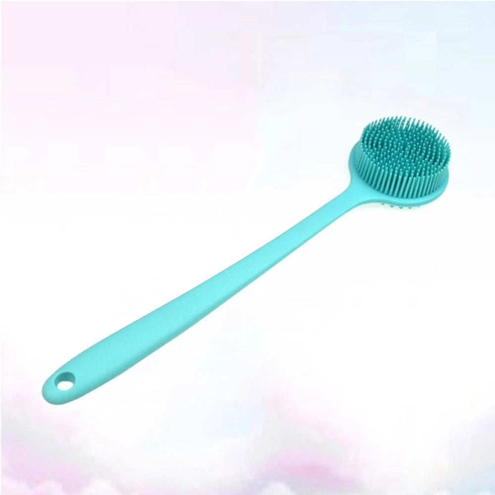 Silicone Bath Brush Back Exfoliator for Shower Body Care Long Handle
