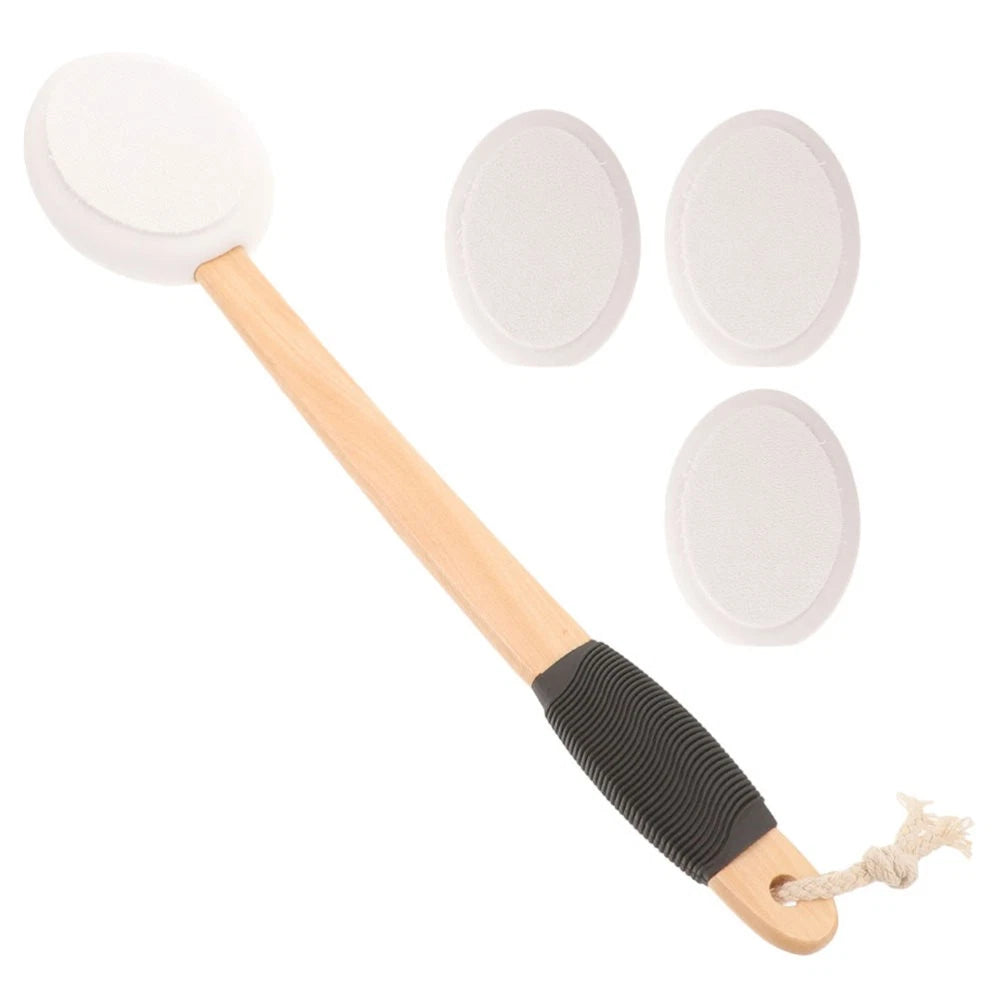 Back Applicator Anti- Bath Brush Set Baby Exfoliator for Putting on Cream