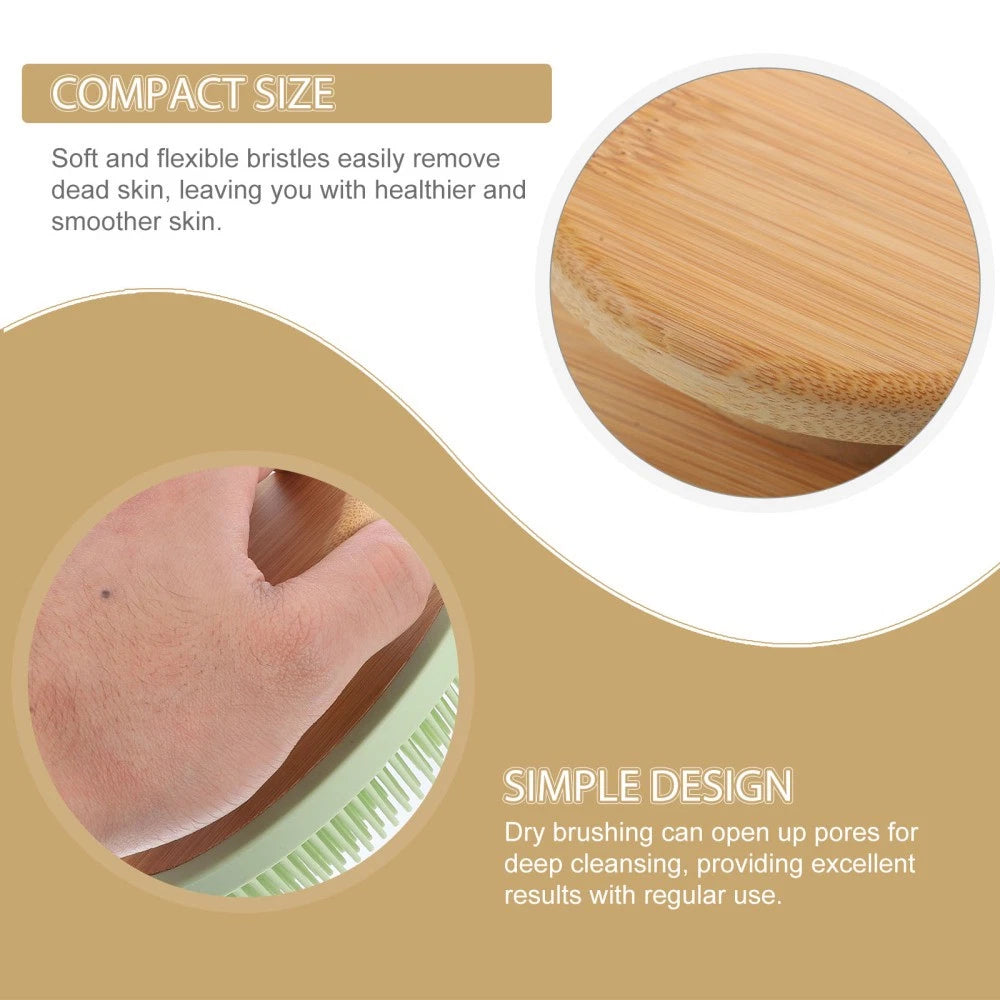 Bath Brush Silicone Body Scrubber Multi-functional Exfoliating Exfoliator