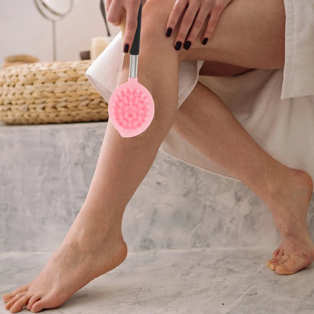 Silicone Bath Brush Man Body Scrubber Shower Scrubbers Back Exfoliating Tool