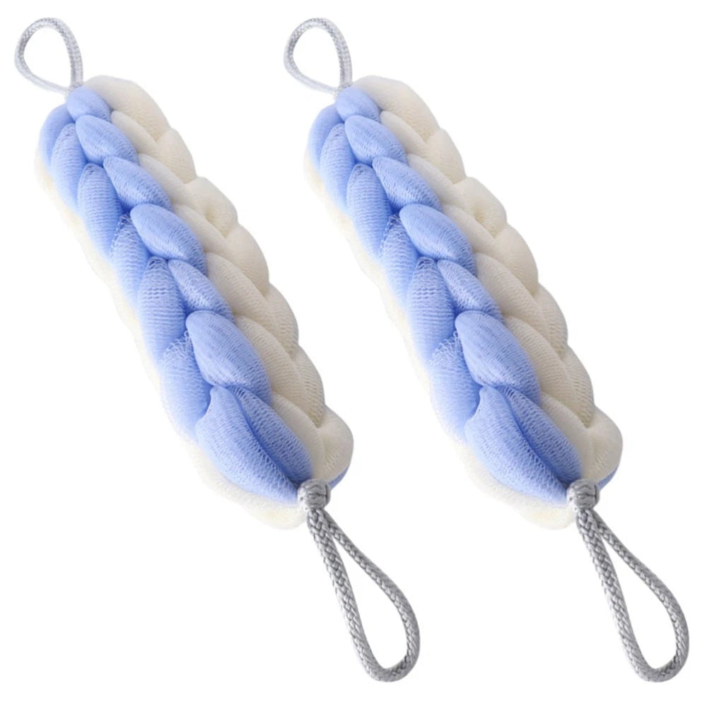2 Pcs Bath Bar Miss Man Exfoliating Washcloth Back Scrubber Shower