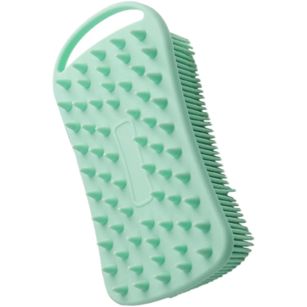 Silicone Body Scrubber Body Brush Hair Scalp Brush Dual Side Brush Silicone