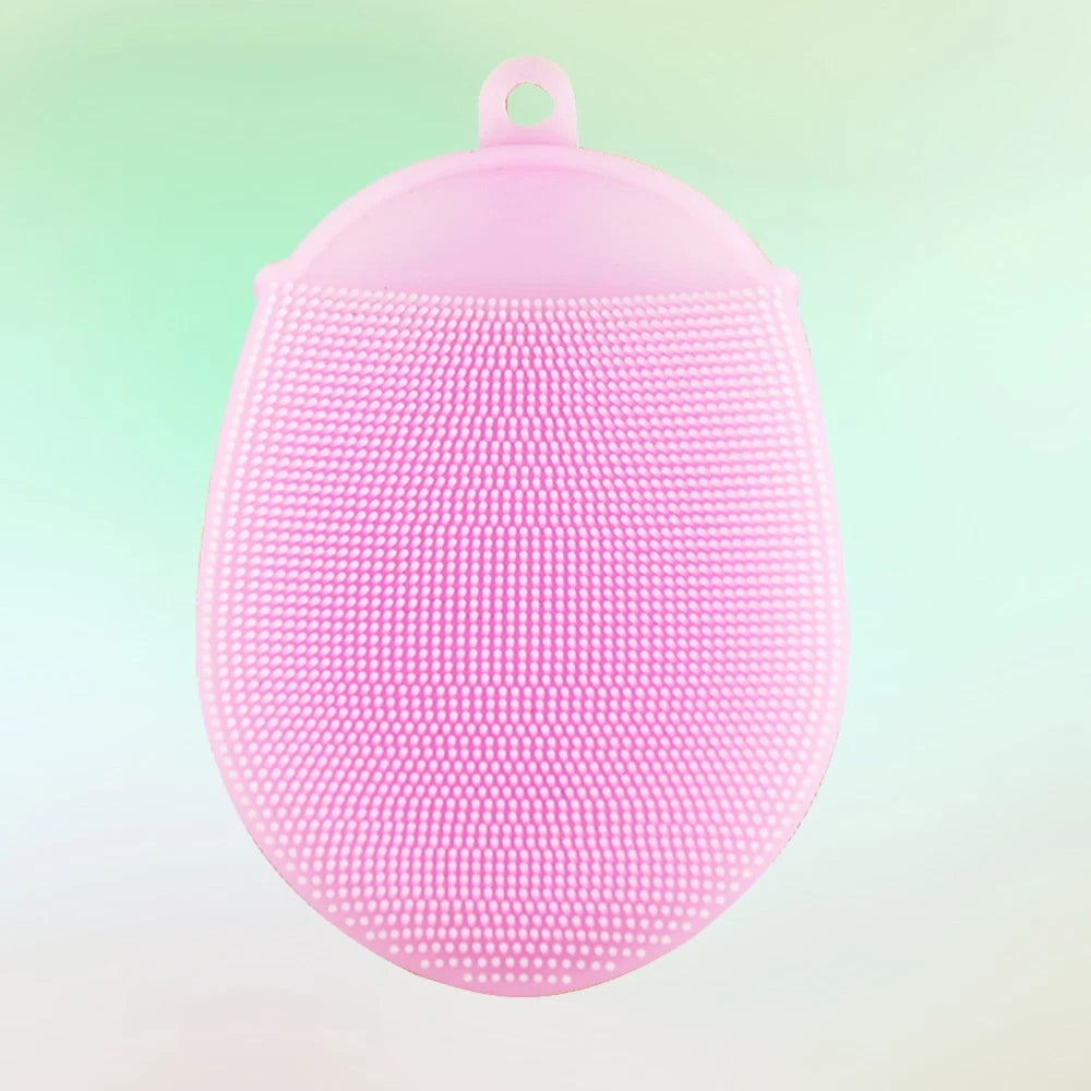 2 Pcs Silicone Bath Body Brush Silicone Bath Scrubber Exfoliating Shower Brush