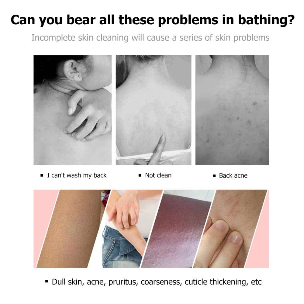 Massage Bath Brush Body Exfoliator Shower Scrubber Comb Double-sided