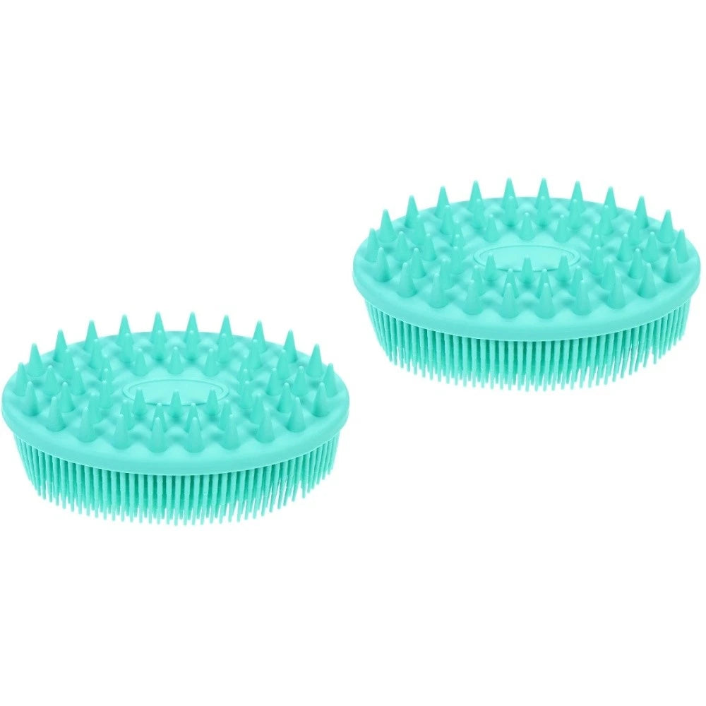 2 Pack Silicone Bath Brush Man Child Baby Adult Shower Practical