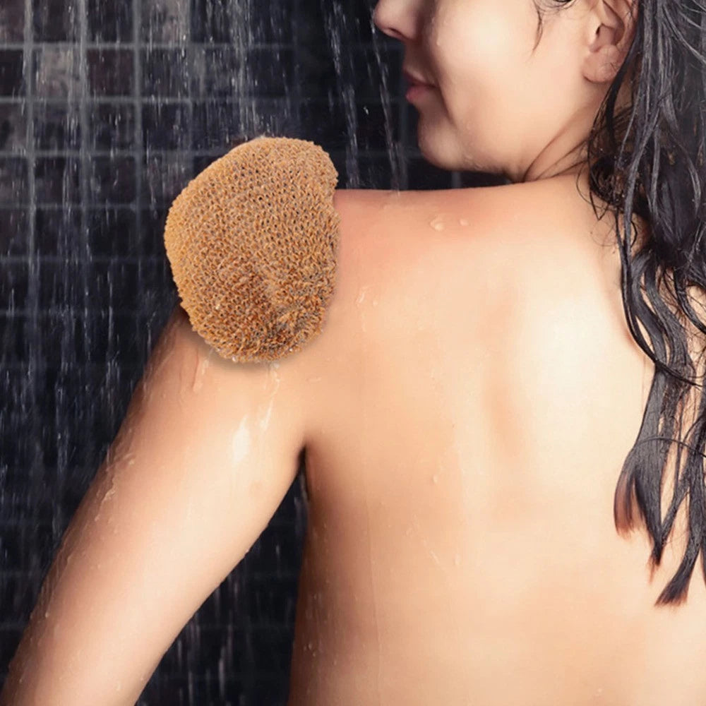 2Pcs Spa Exfoliating Bath Gloves for Deep Clean Ramie Jute Scrubber