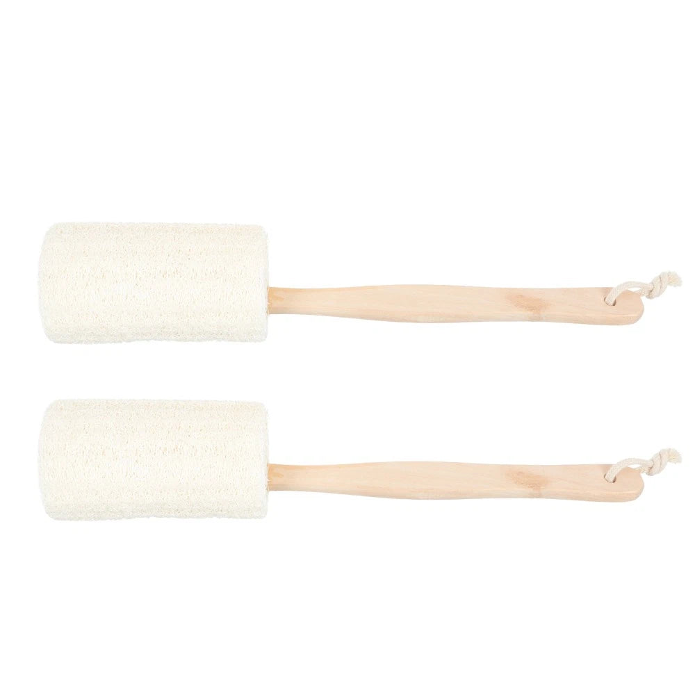 2 Pcs Loofah Bath Brush Miss Man Exfoliating Body Scrubber Shower