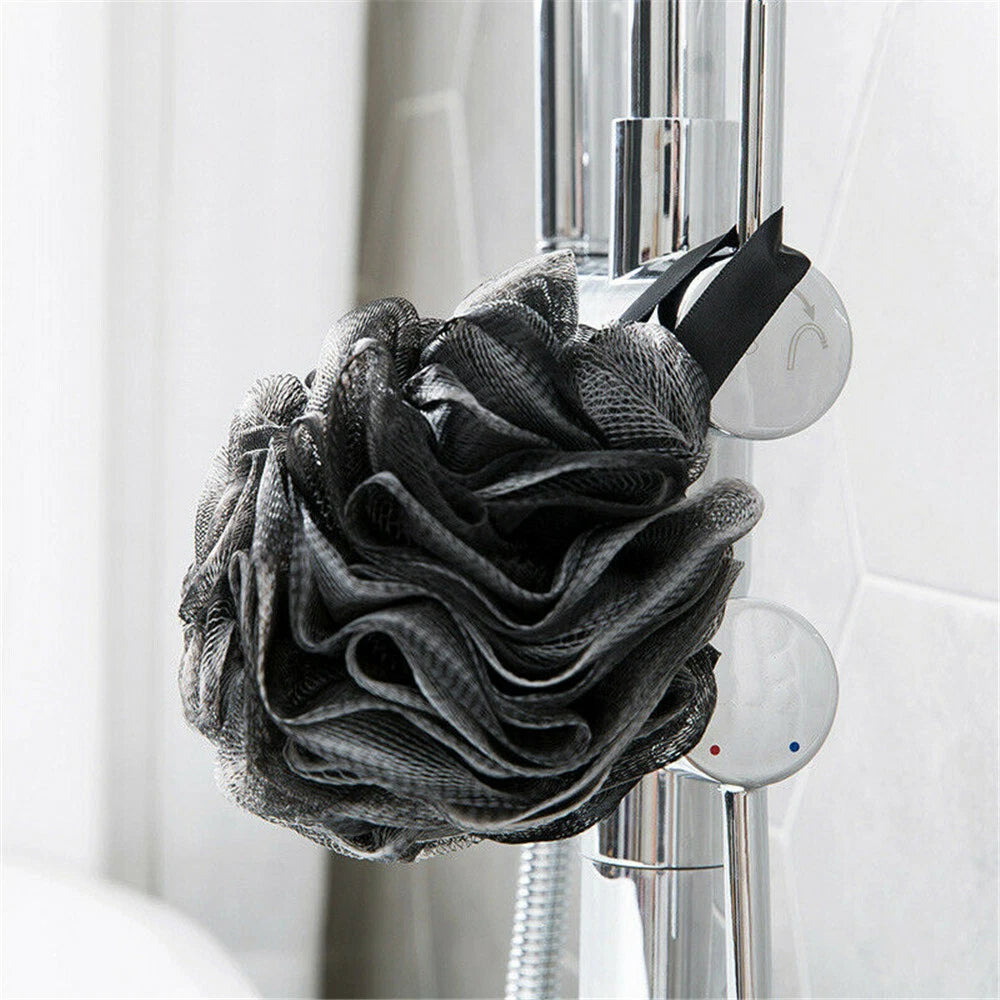 Large Bath Shower Scrub Exfoliating Body Brush Scrubber Sponge Ball Mesh Puff`-