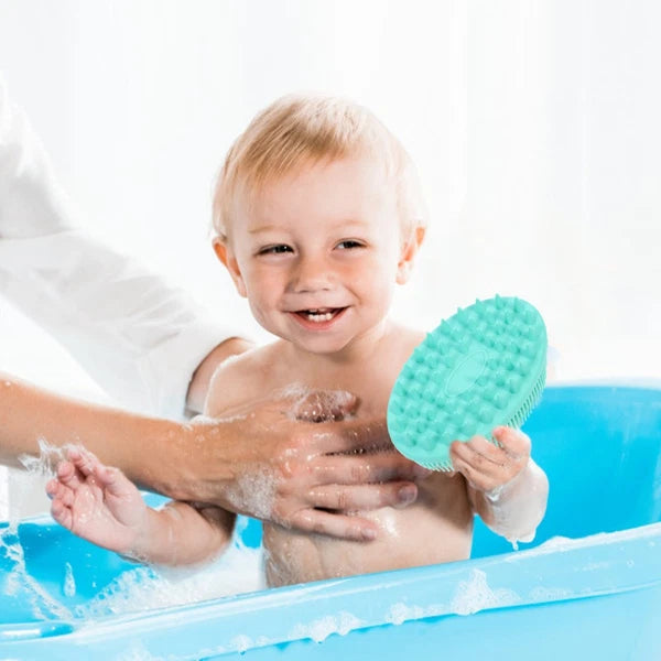 2 Pack Silicone Bath Brush Man Child Baby Adult Shower Practical
